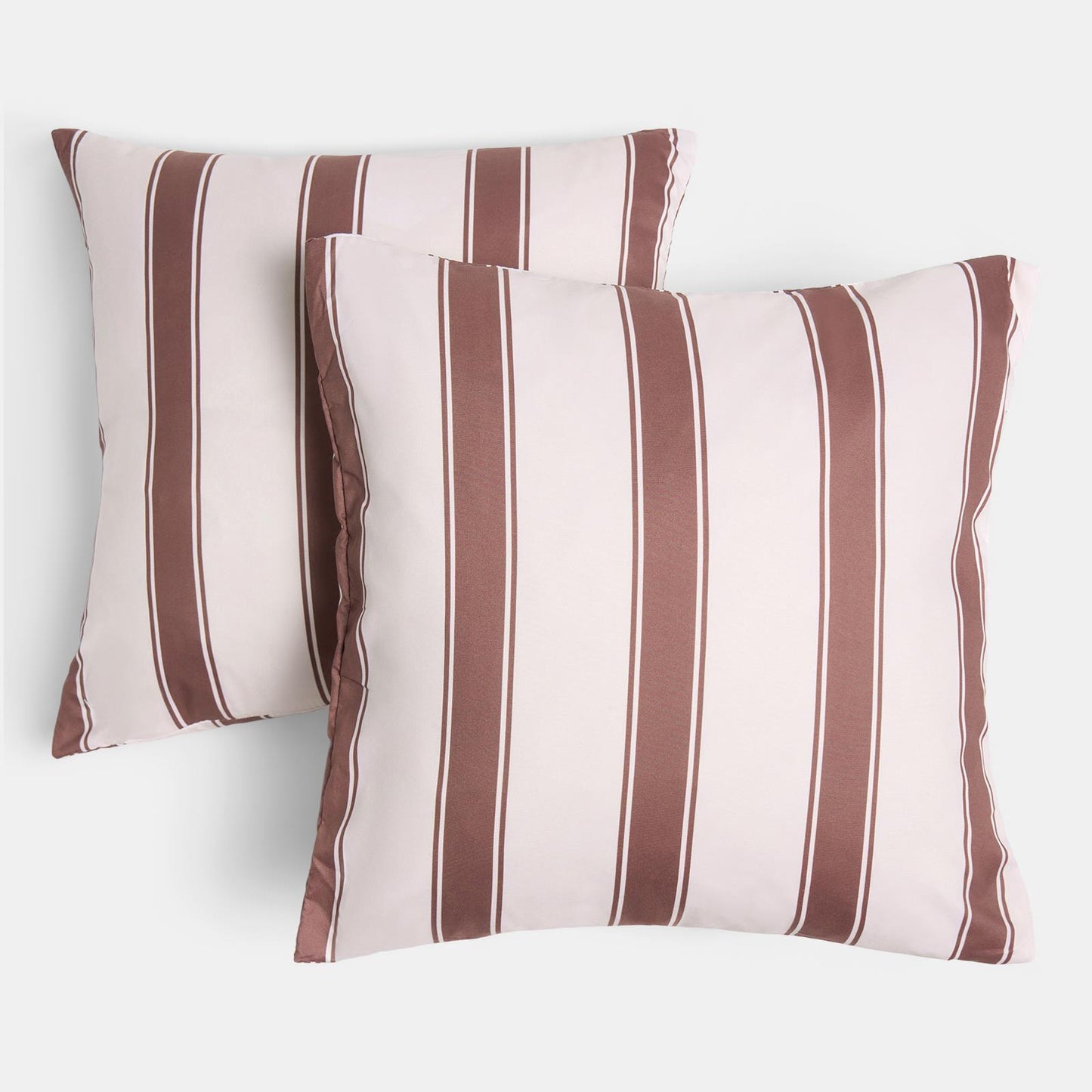 OHS Stripe Garden Cushion Covers 2 Pack Water Resistant Outdoor Indoor