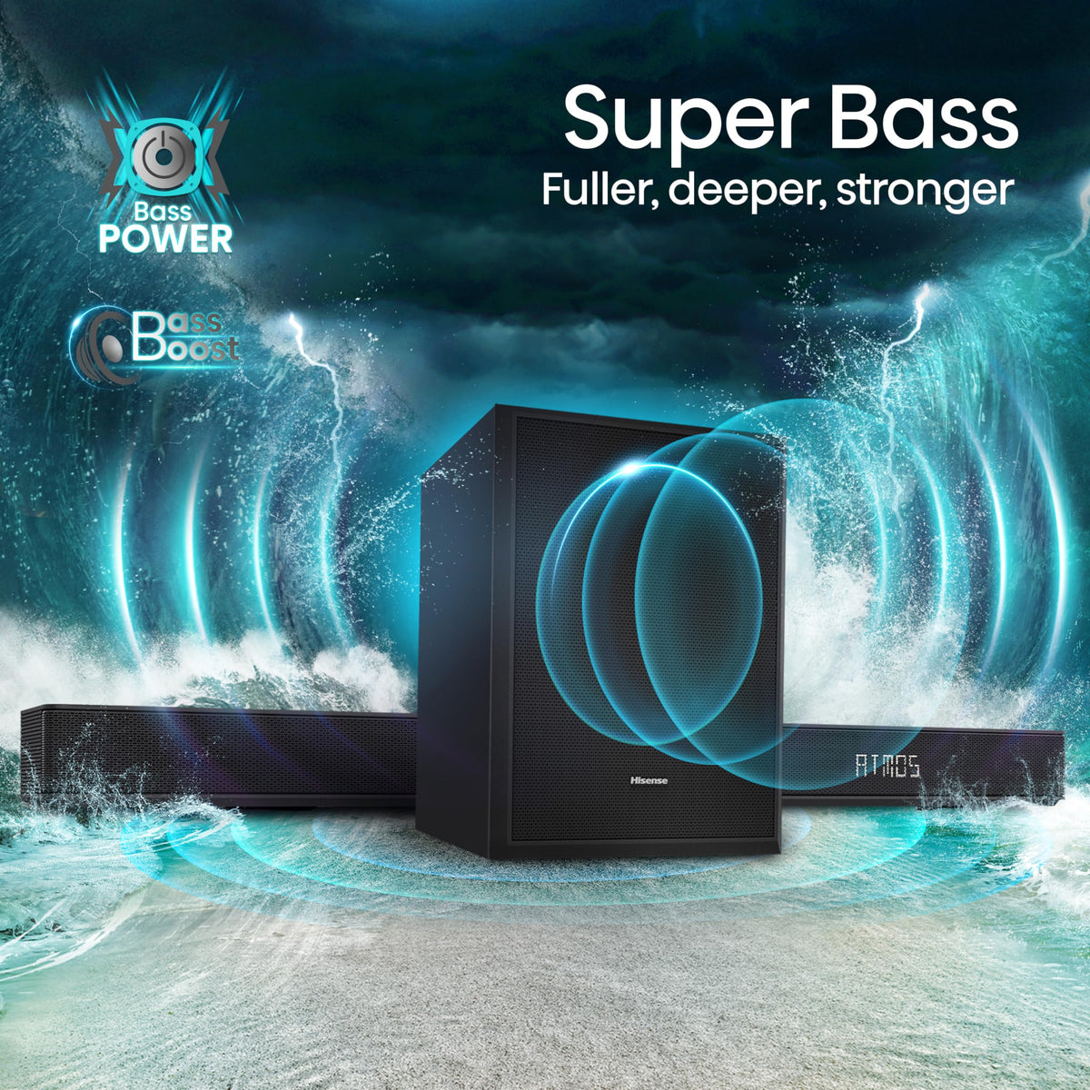 Hisense HS2000 2.1 CH All-In-One Soundbar for TV