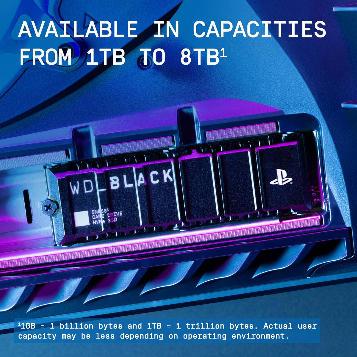 WD BLACK SN850P 2TB PS5 SSD (Officially Licensed for PlayStation 5, Read Speeds Up to 7300 MB/s, M.2 2280 PCIe NVMe, Exclusive Heatsink Design, Internal Gaming SSD)