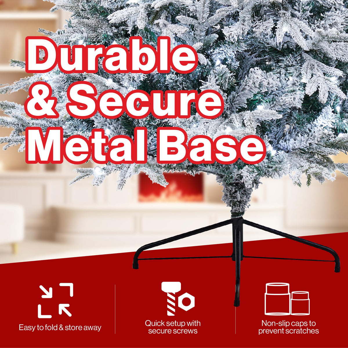 7ft Premium Christmas Tree 1432 Branch Tips Green Xmas Trees Bushy Artificial Christmas Tree Pine Tree with Metal Stand Easy to Assemble Realistic Spruce Branches Christmas Tree for Indoor and Outdoor
