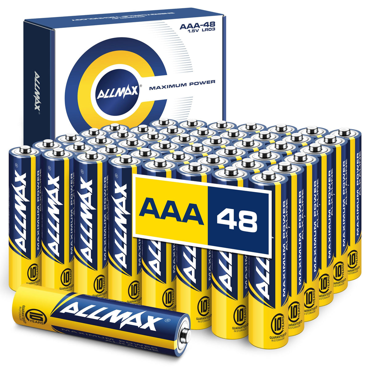 Allmax AAA (LR03) Maximum Power Alkaline Batteries (12 Count) – 1.5V