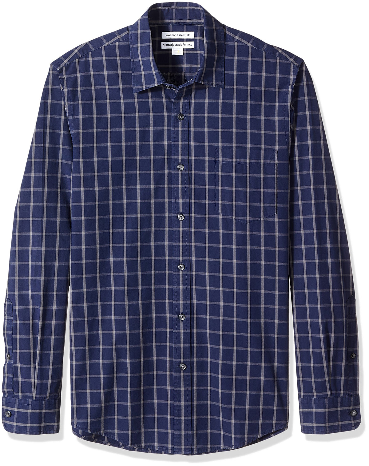 Amazon Essentials Men's Long-Sleeve Casual Poplin Shirt