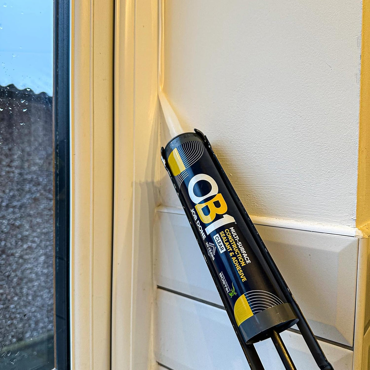 OB1 Clear Multi-Surface Construction Sealant & Adhesive, 290ml 2in1 formula