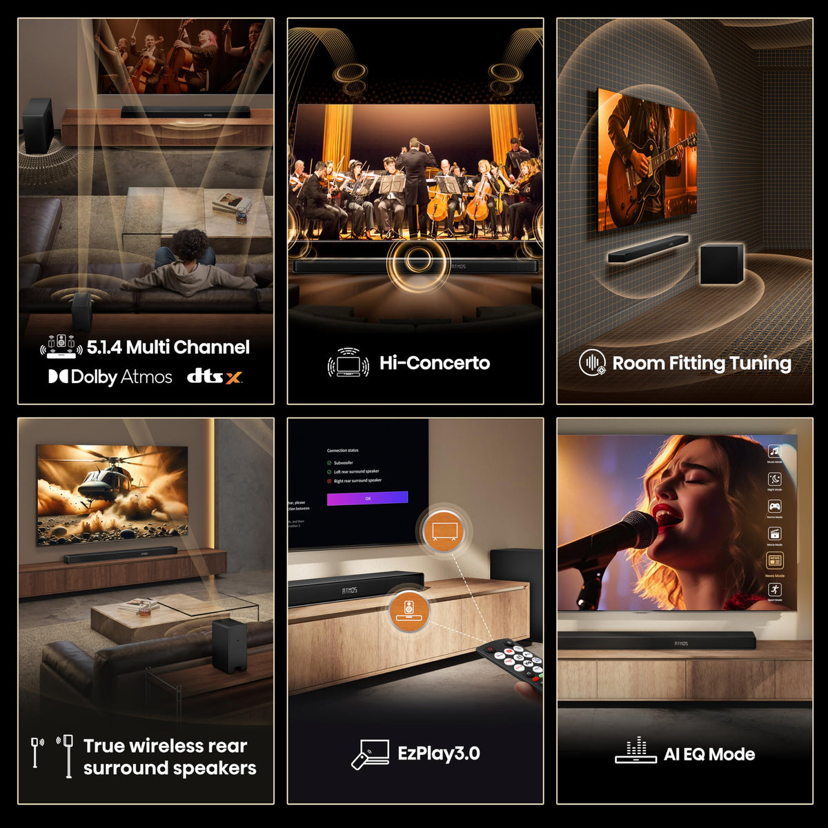 Hisense HS2000 2.1 CH All-In-One Soundbar for TV
