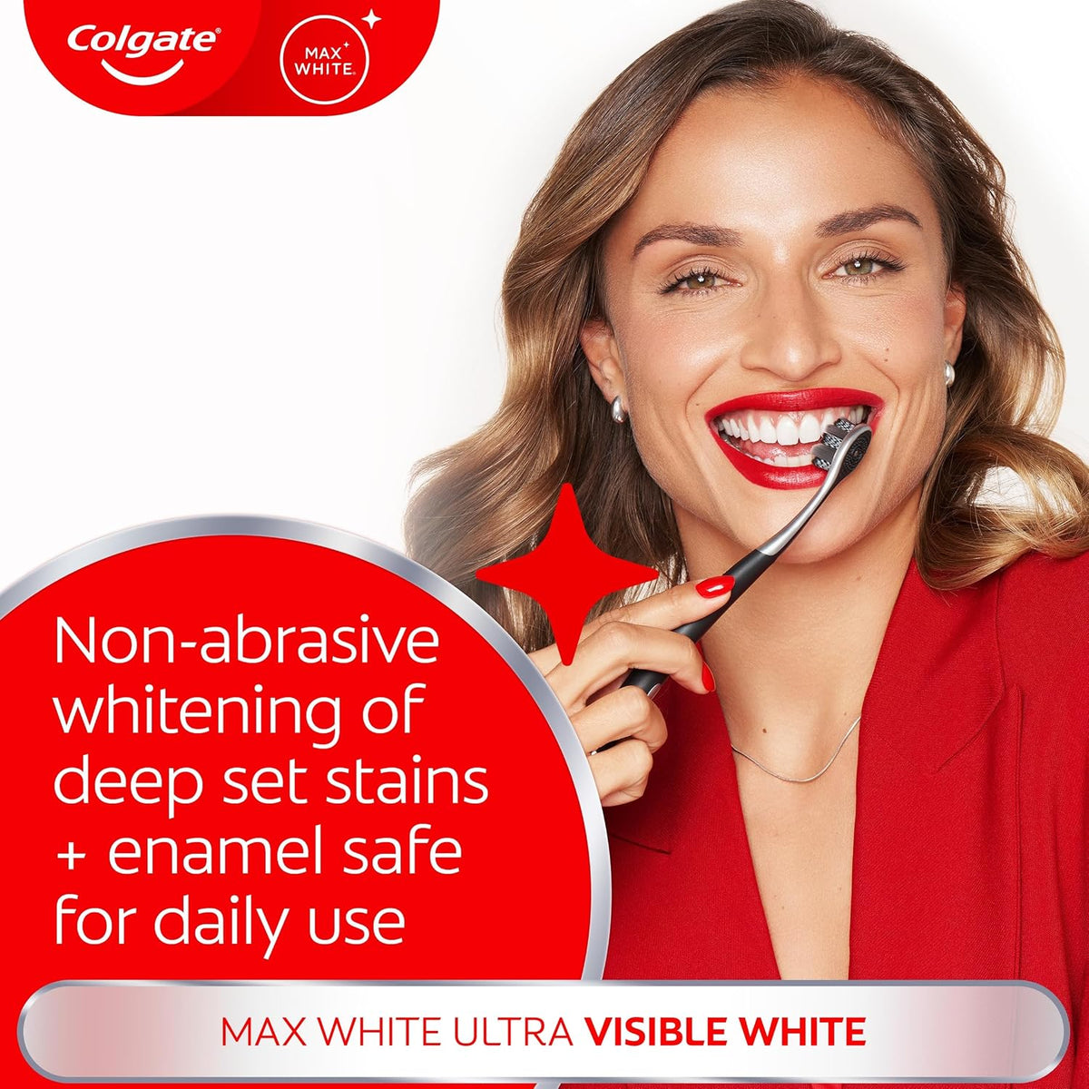 Colgate Max White Ultra Active Foam Whitening Toothpaste, 75ml