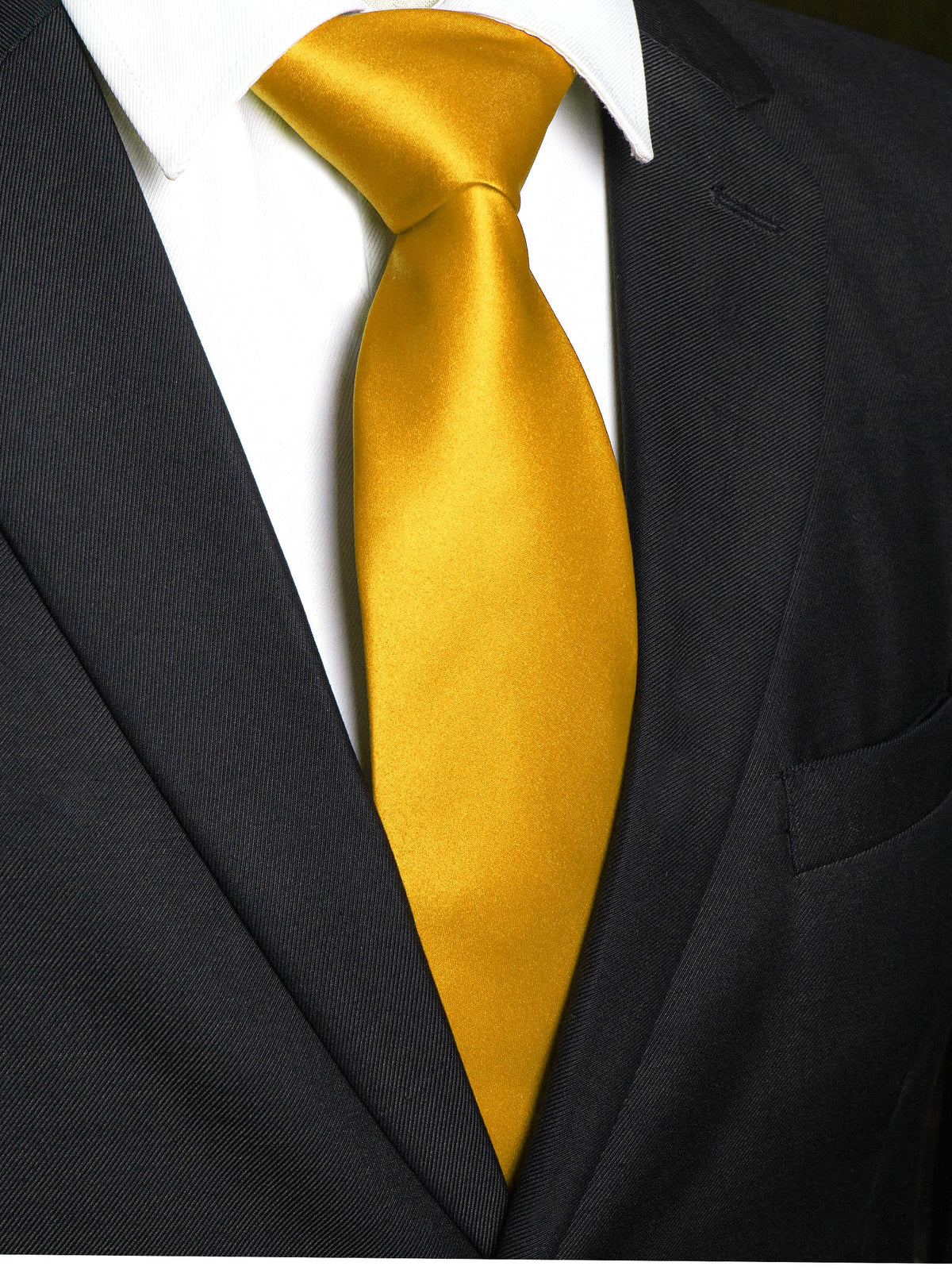 RBOCOTT Solid Color Tie Mens Necktie for Business and Wedding Party