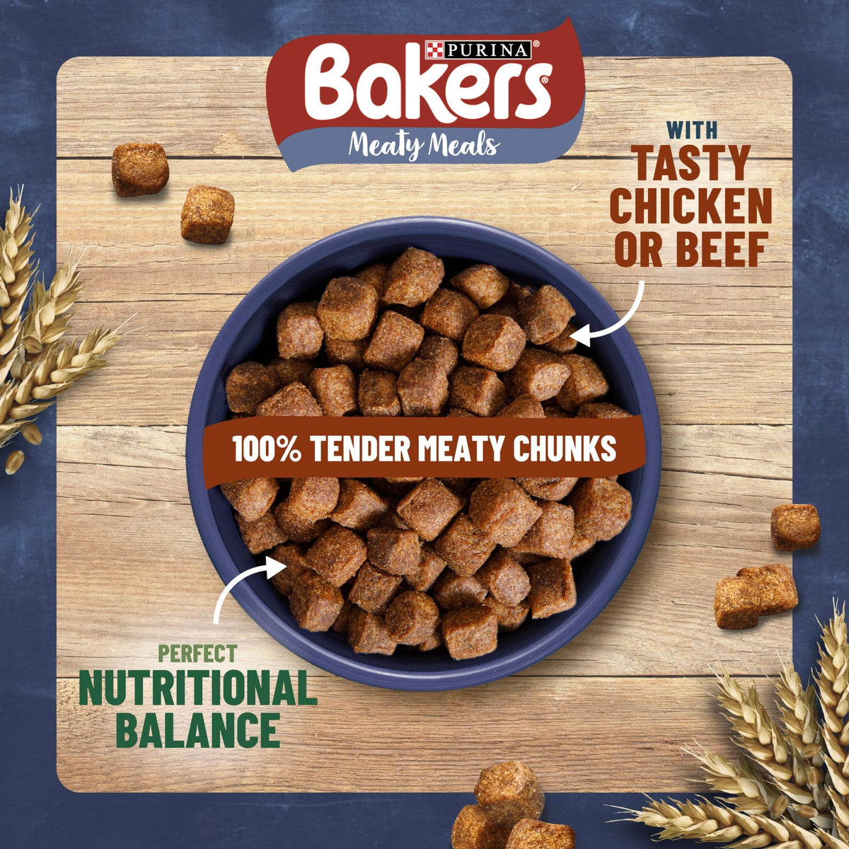 BAKERS Superfoods Small Dog Adult Dry Dog Food Chicken 1.1kg (Pack of 5)
