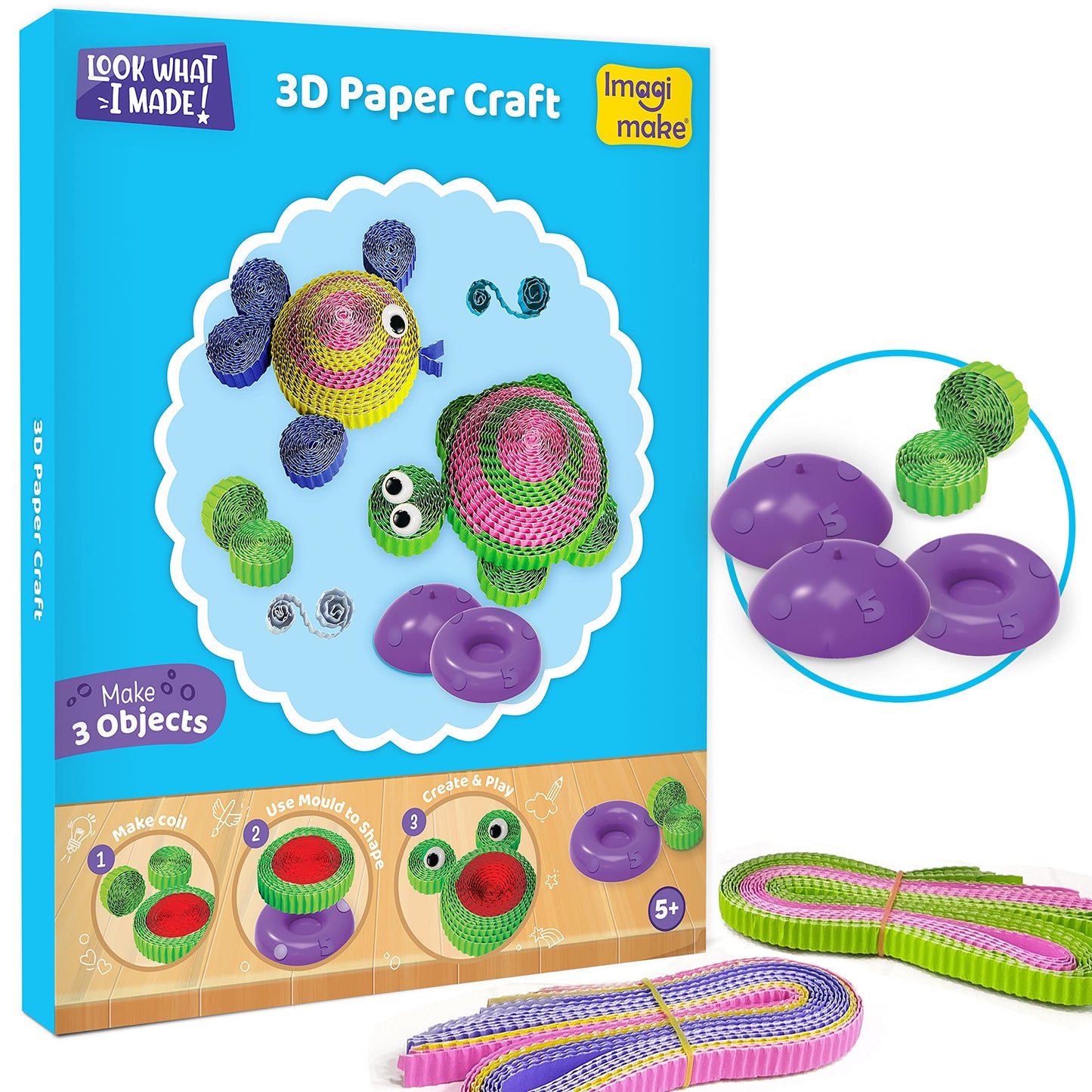 Imagimake Princess Craft Kit | 10 Mess-Free DIY Activities | Bracelet Making Kit, Unicorn Pouch, Butterfly Wands & More | Unicorn Gifts for Kids | Gifts for Girls & Boys 5,6,7,8,9,10,11,12 Years Old