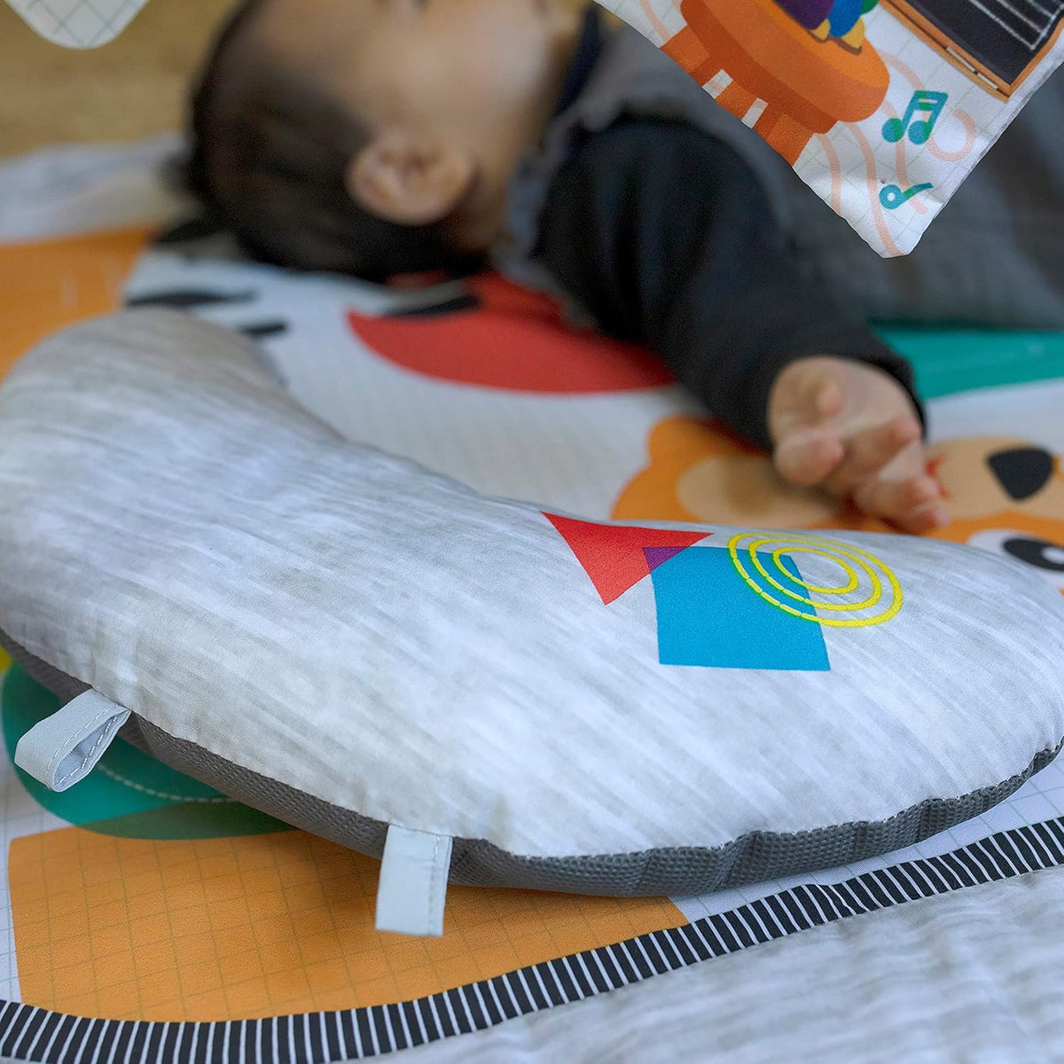 Baby Einstein 4-in-1 Kickin Tunes Play Gym, Tummy Time Baby Play Mat with Kick Piano, Music & Language Discovery, Sensory Toys, Lights & Sounds, for Newborns & Up