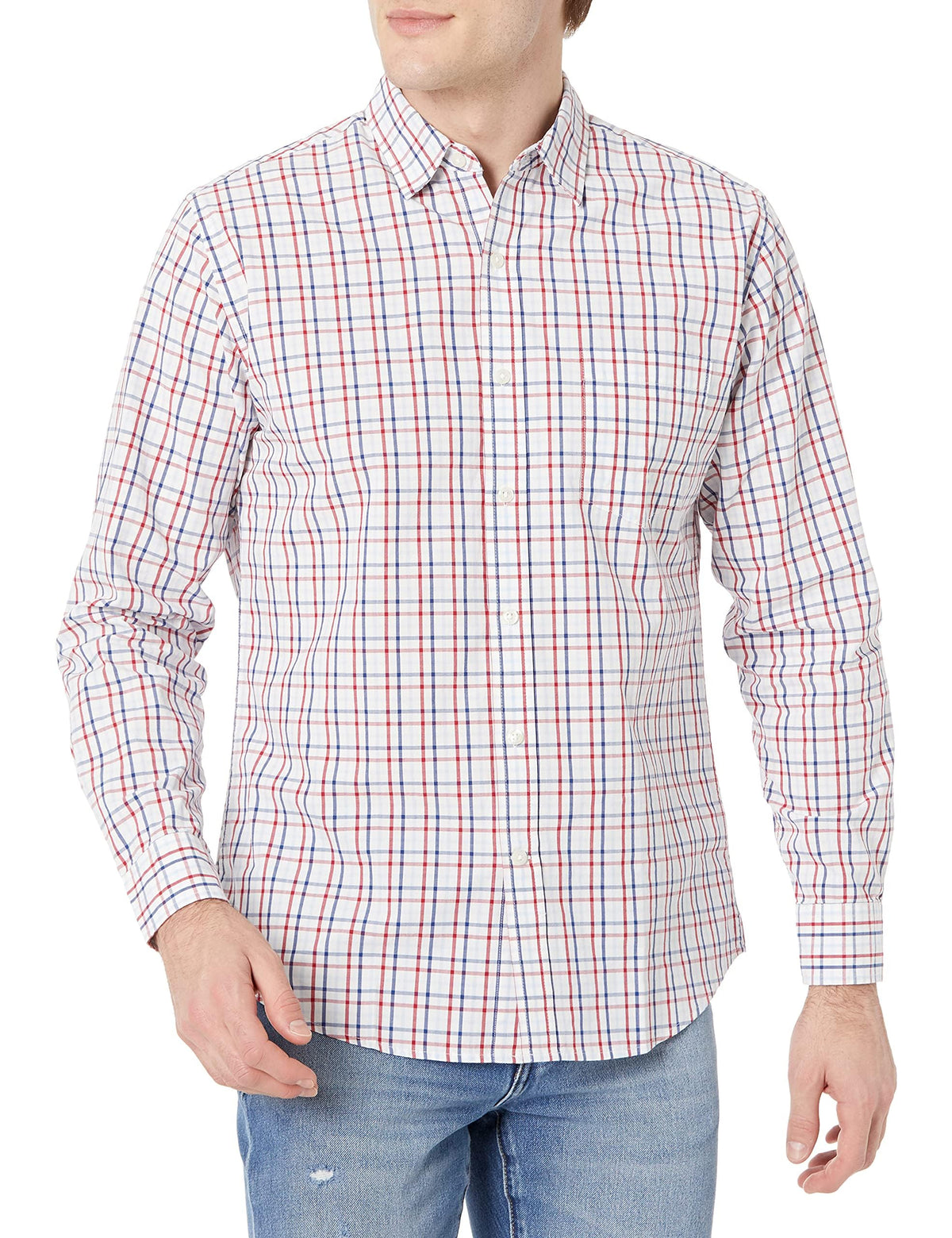 Amazon Essentials Men's Long-Sleeve Casual Poplin Shirt