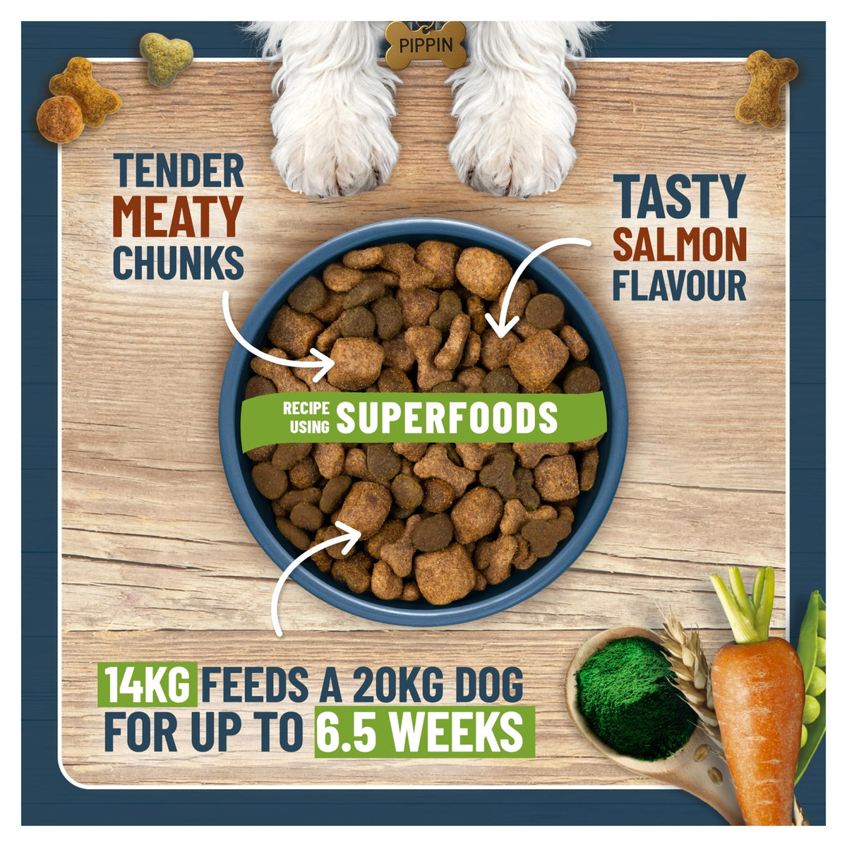 BAKERS Superfoods Adult Dry Dog Food Beef with Vegetables 14kg Pack