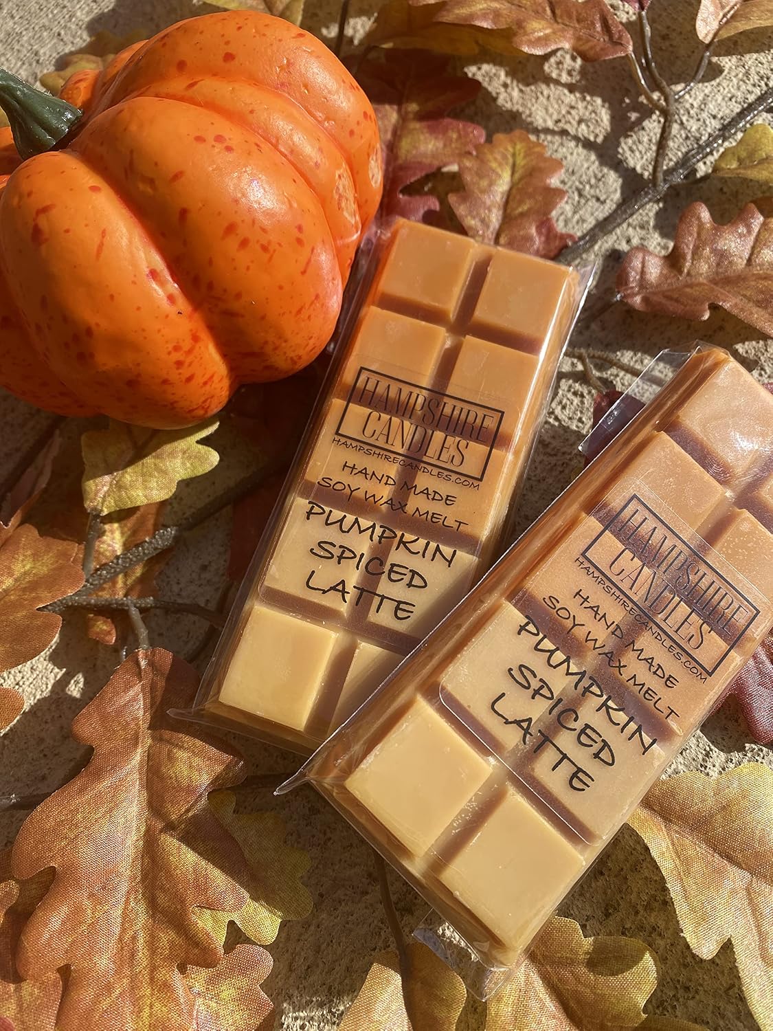 Pumpkin Spiced Latte Wax Melts | Strong Scented | Soy Wax | Handmade Snap Bar (1 Bar)