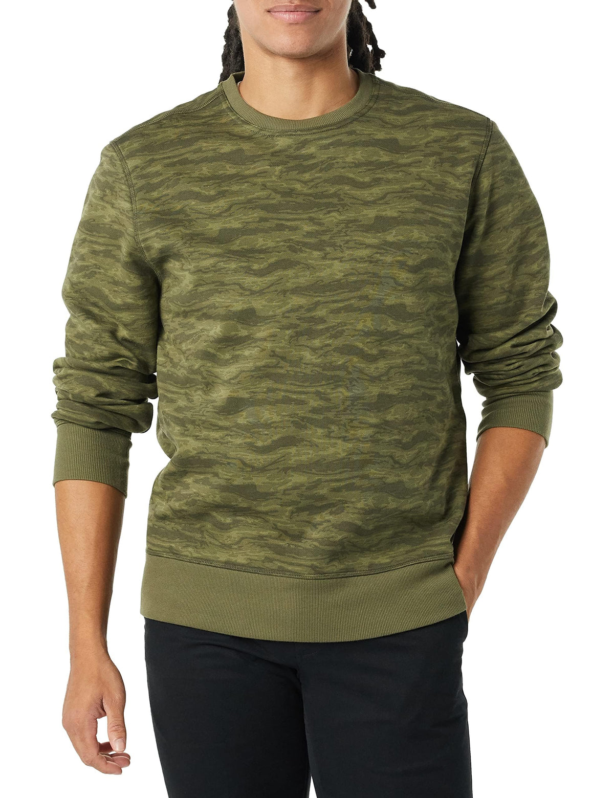 Amazon Essentials Men's Fleece Crew Neck Sweatshirt (Available in Big & Tall)