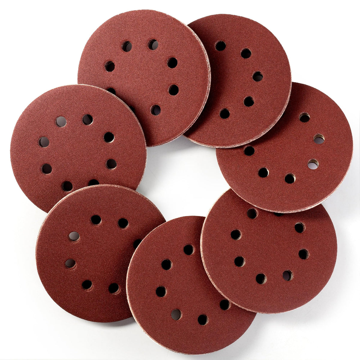 SATC Sanding Discs 150 Grit 110PCS Orbital Sander Discs 125mm Hook and Loop Round Orbital Sander Pads for Sanding