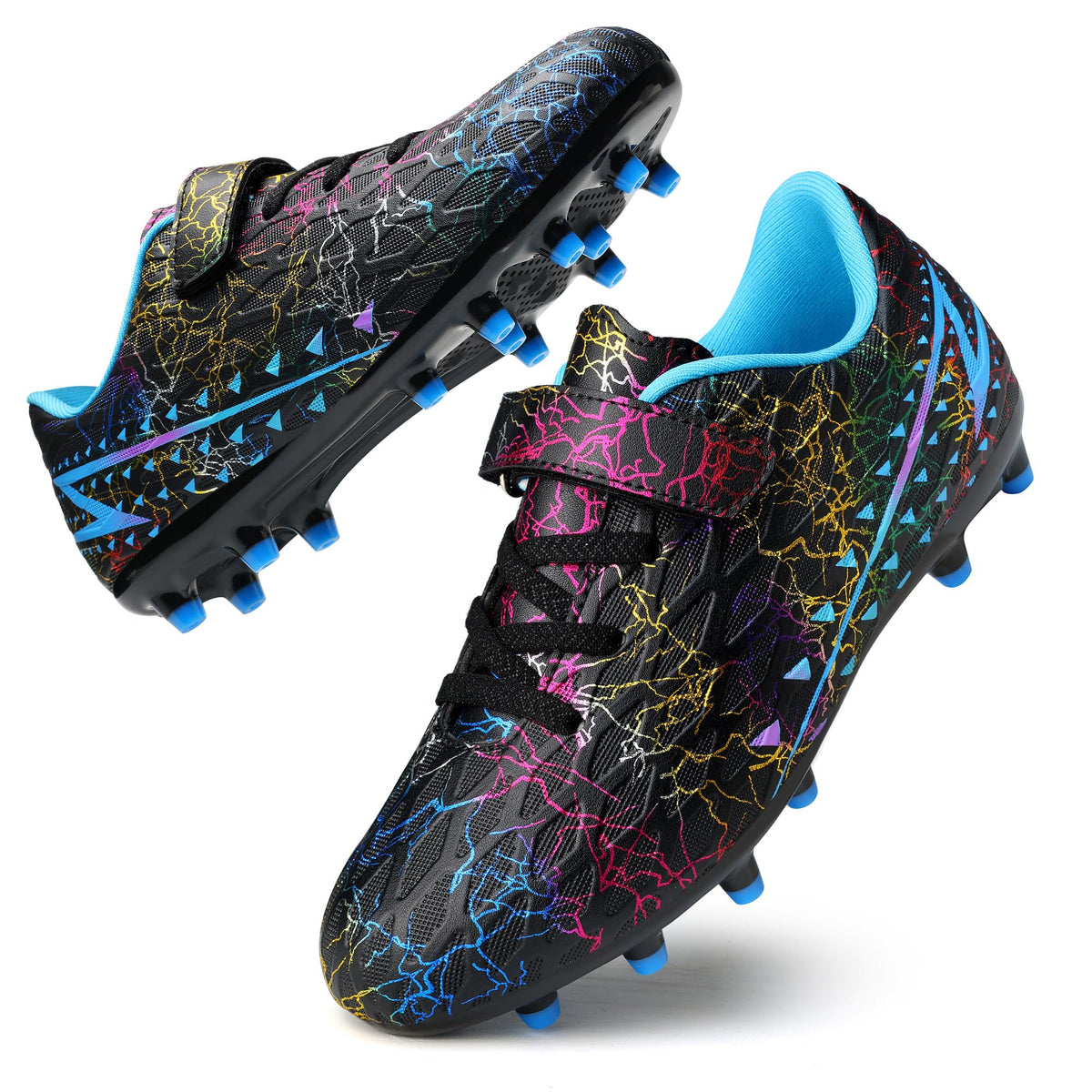 Boys Football Boots Shoes Kids Girls FG/AG Soccer Athletics Sport Shoes Training Shoes Running Shoes Teenager Indoor Outdoor Football Shoes Sneakers for Unisex