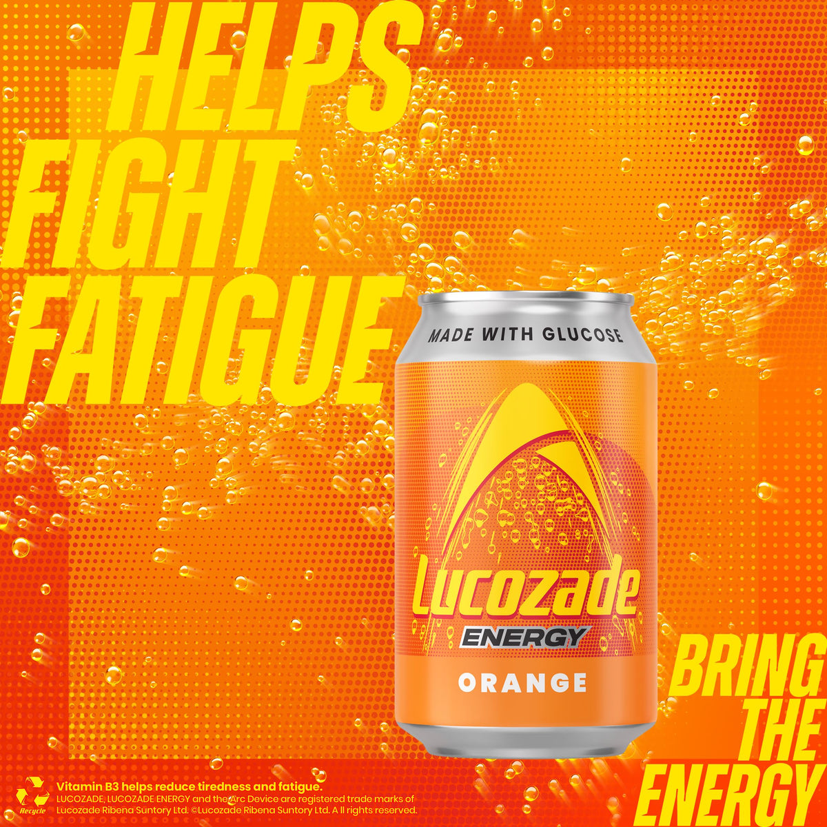 Lucozade Energy Orange 330ml (Pack of 12)