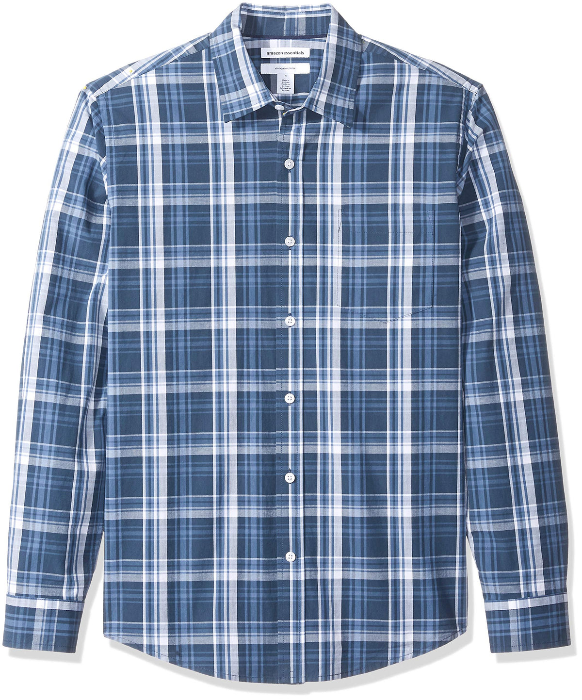 Amazon Essentials Men's Long-Sleeve Casual Poplin Shirt