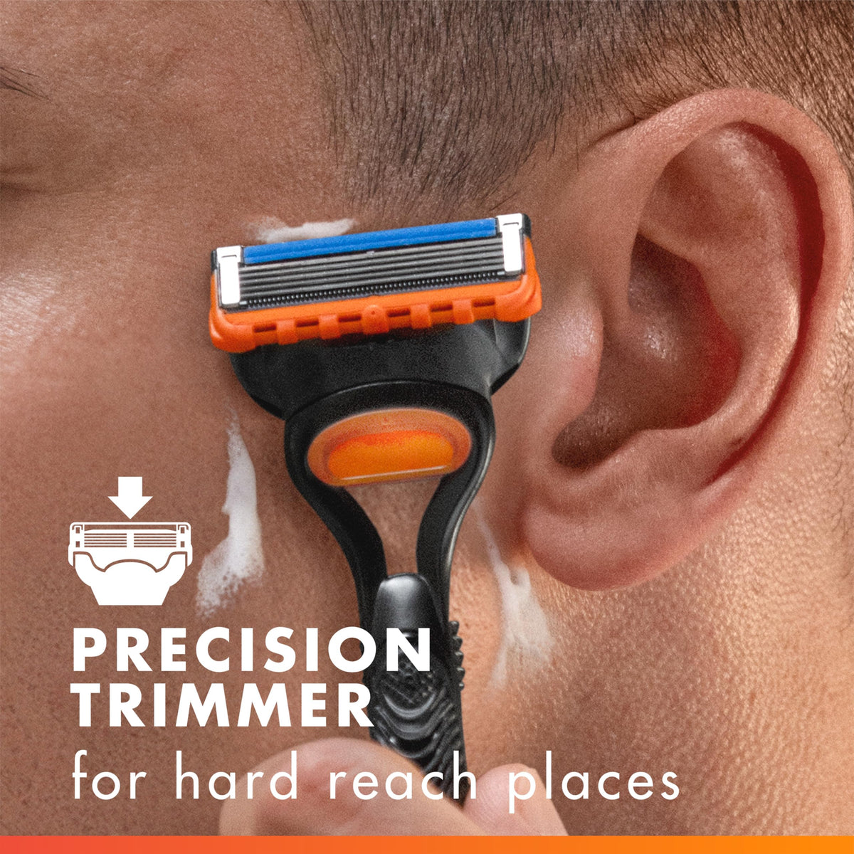 Gillette Fusion5 Razor for Men with Precision Trimmer, 1 Handle, 10 Refills