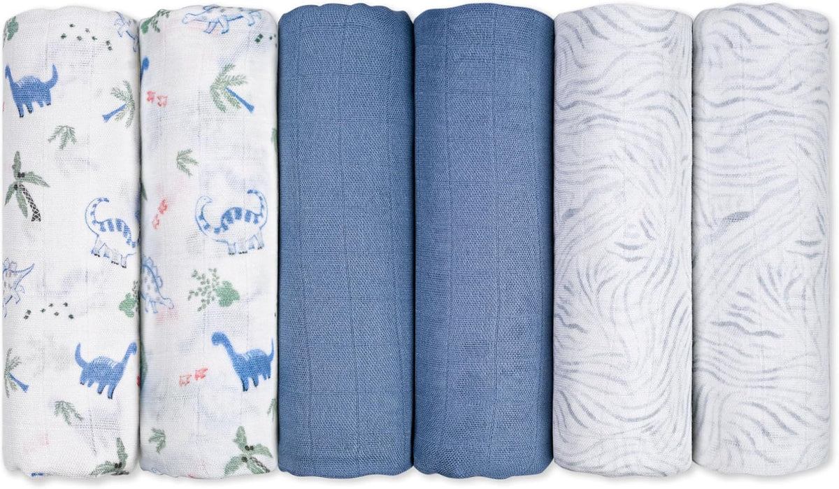 GLLQUEN BABY Muslin Squares Cloth for Baby 6pack 70cm x 70cm