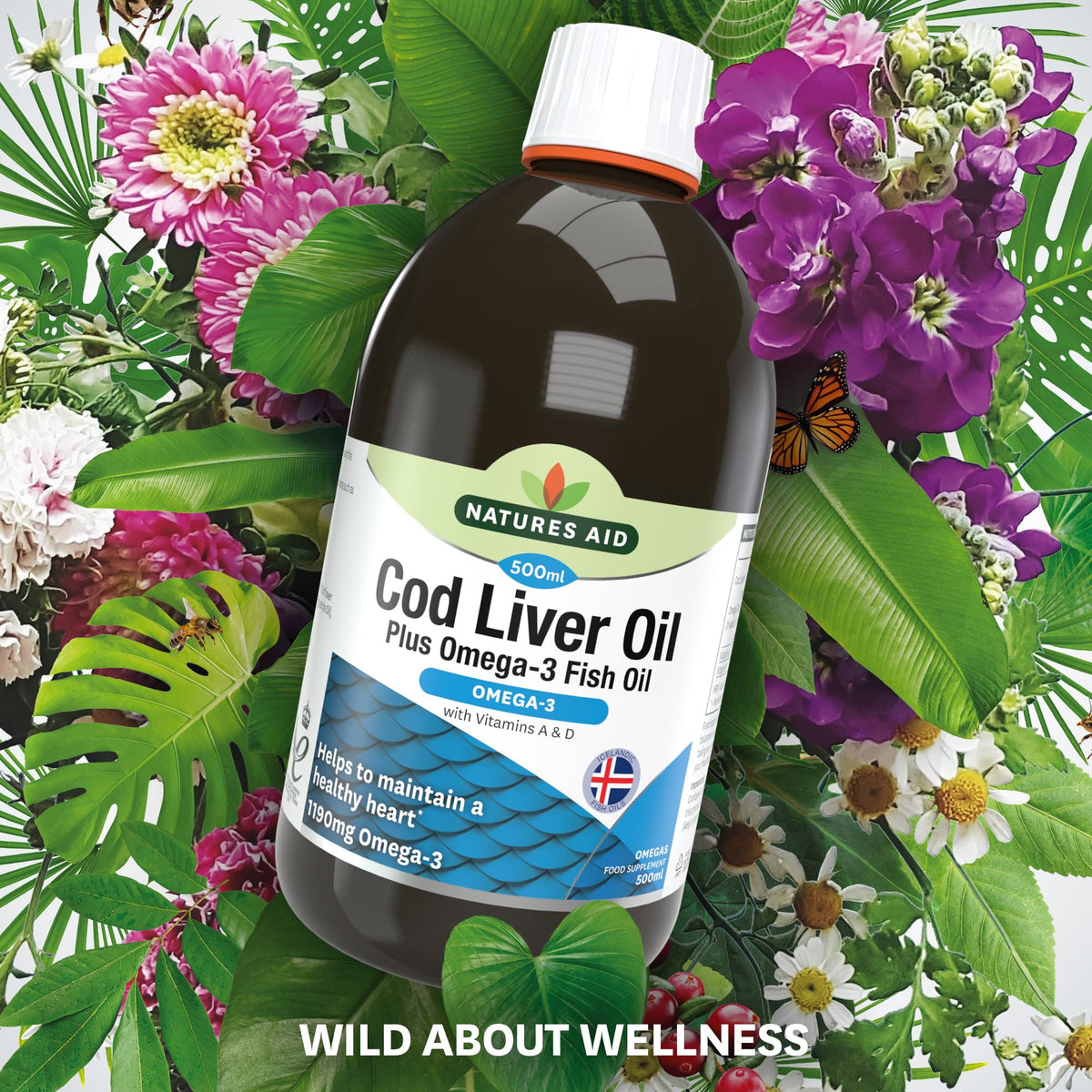 Natures Aid Cod Liver Oil 1000mg – 180 Capsules
