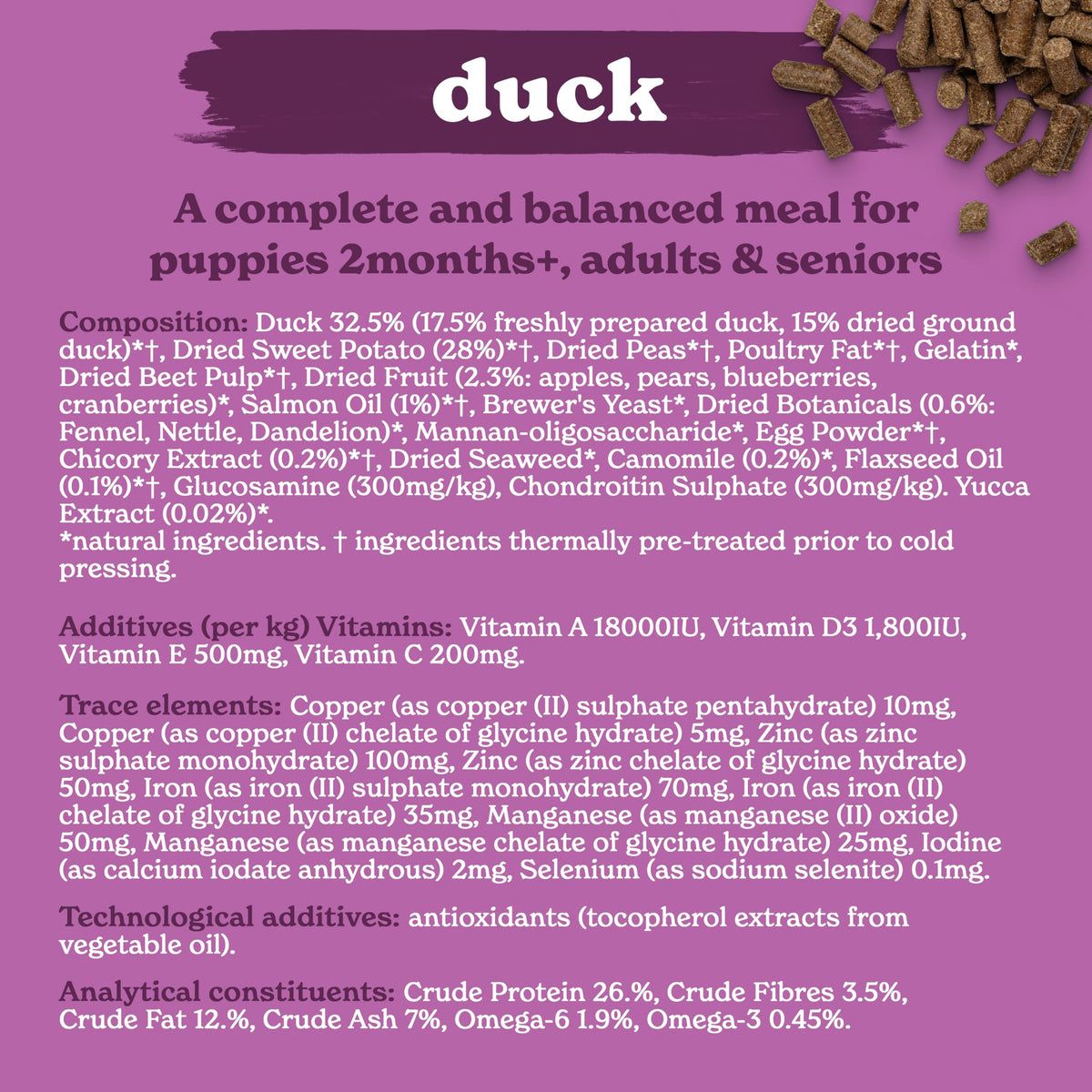 Forthglade Dry Dog Food, Cold Pressed (6kg), Hypoallergenic and Grain Free Dog Food, Salmon & Vegetables, Natural Senior, Adult and Puppy Meal Vet, Approved For Good Gut Health