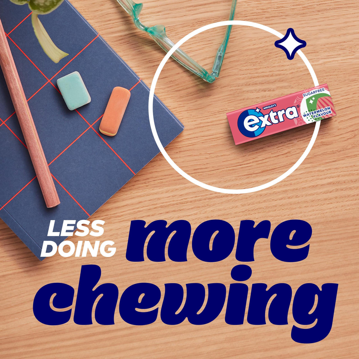 Wrigley's Extra White Bubblemint Sugar Free Chewing Gum Bottle 46 Pieces