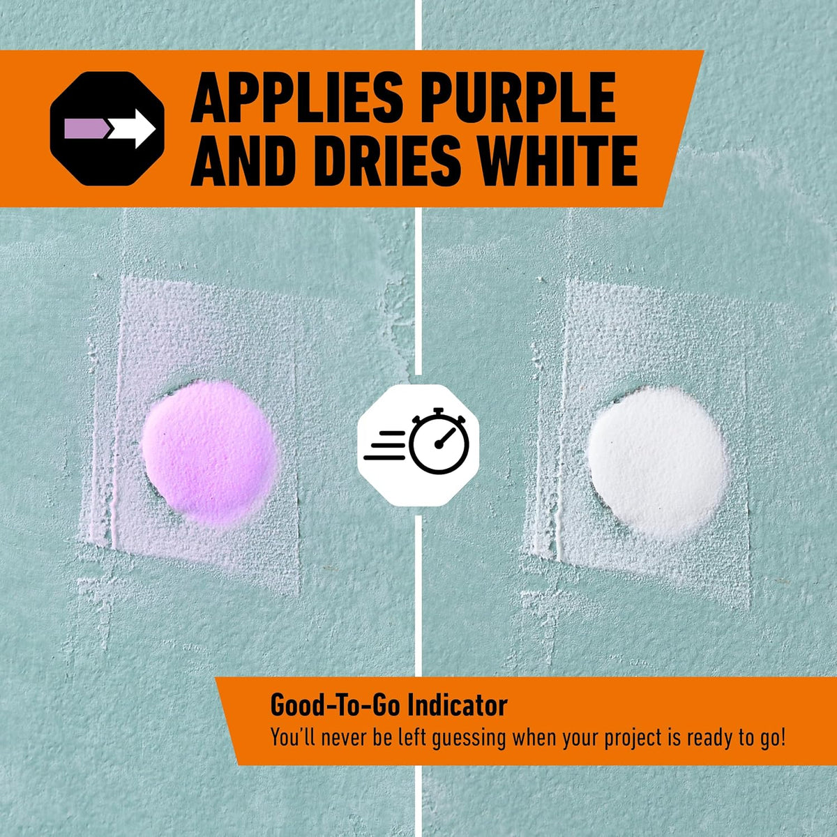 Gorilla Smooth Finish Wall Filler, 473ml – Applies Purple & Dries White | Repairs Small and Large Holes in Walls & Ceiling, Smooth Finish, Won’t Shrink or Crack, Fills any Depth| Indoor & Outdoor Use