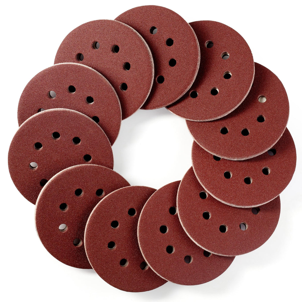 SATC Sanding Discs 150 Grit 110PCS Orbital Sander Discs 125mm Hook and Loop Round Orbital Sander Pads for Sanding