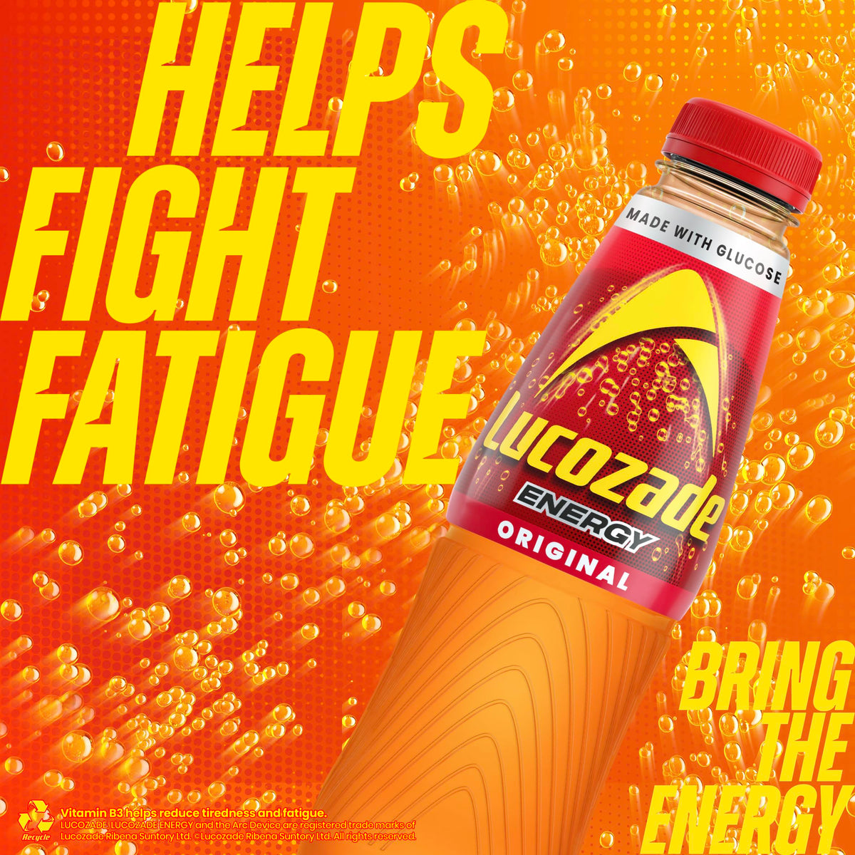 Lucozade Energy Cherry 500ml (Pack of 12)