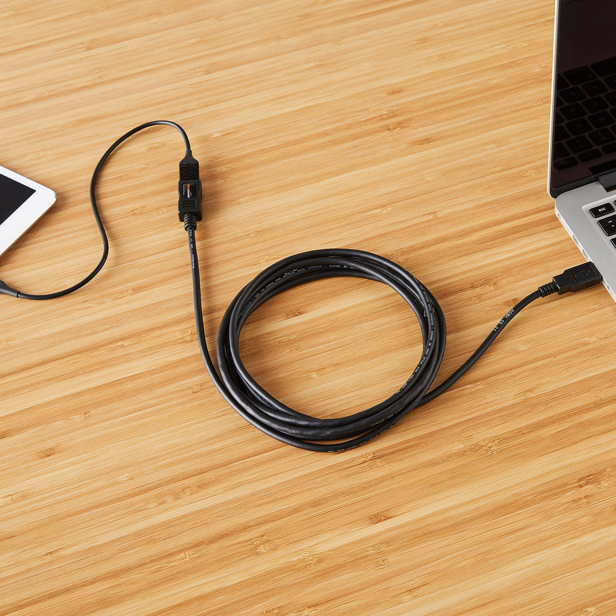 Amazon Basics USB 2.0 A-Male to A-Female Extension Cable, 1 m/3.3 Feet, Black