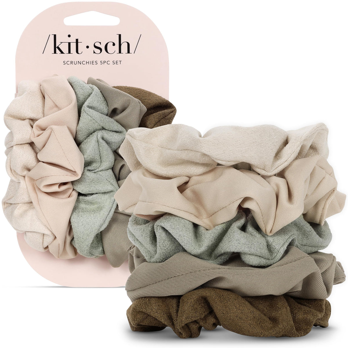 Kitsch Satin Scrunchies for Women 3pcs - Garden Bouquet