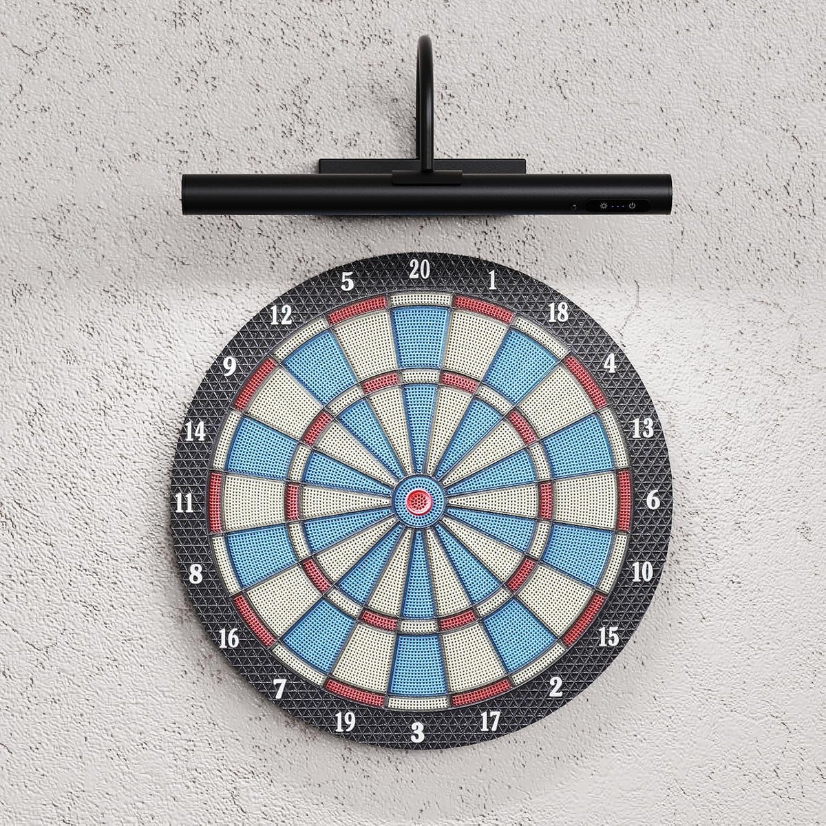 HARPER LIVING Rechargeable Picture Light with Remote, Dimmable and 3 Colour Temps, Battery Operated Wall Light with Timer & Memory, LED Display Lamp for Dartboard Pictures Frame Gallery-Black