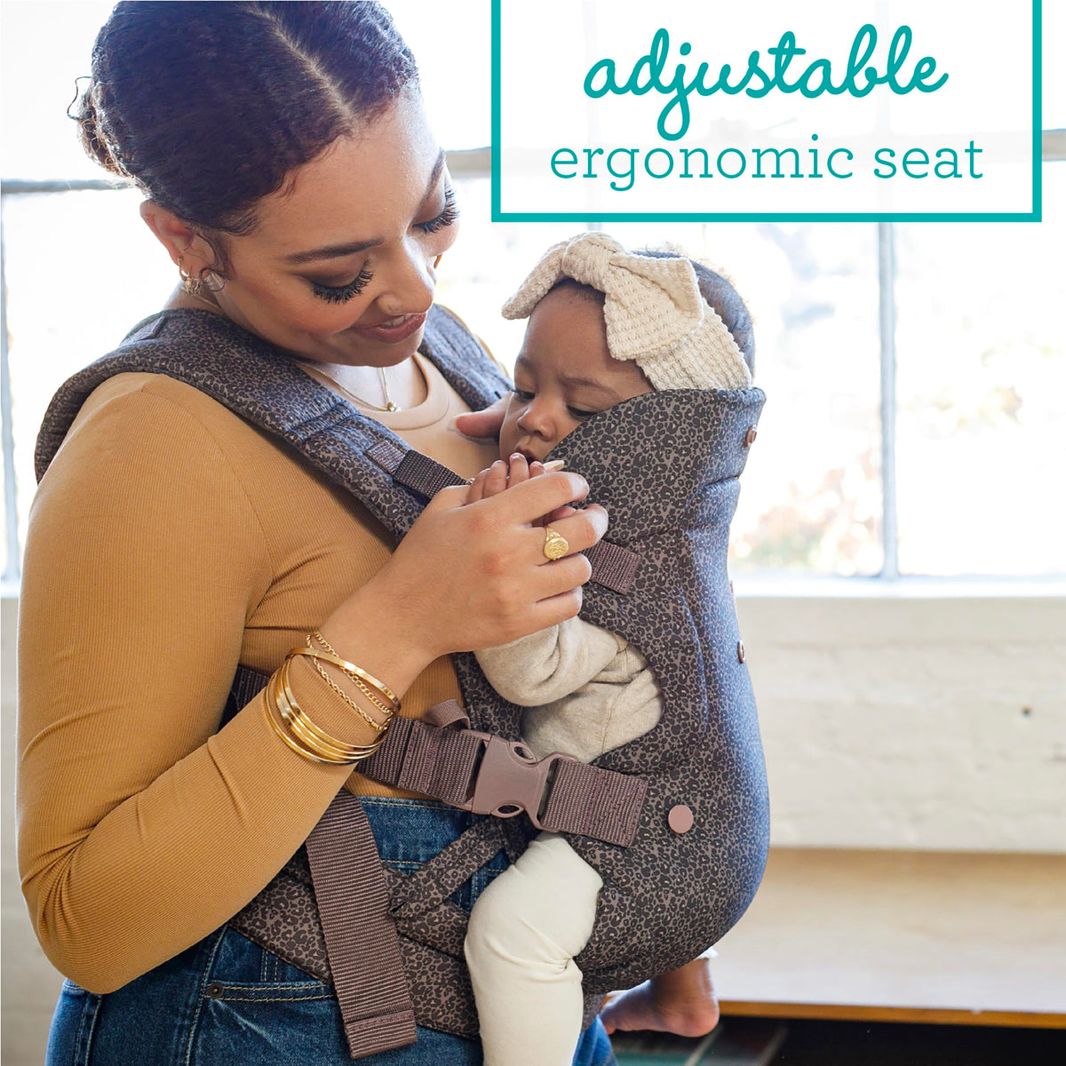 Infantino Flip Advanced 4-in-1 Baby Carrier - Ergonomic, Convertible, Face-in and Face-Out Front and Back Baby Carrier for Newborn to Toddler 3,6-14,5kg, Grey