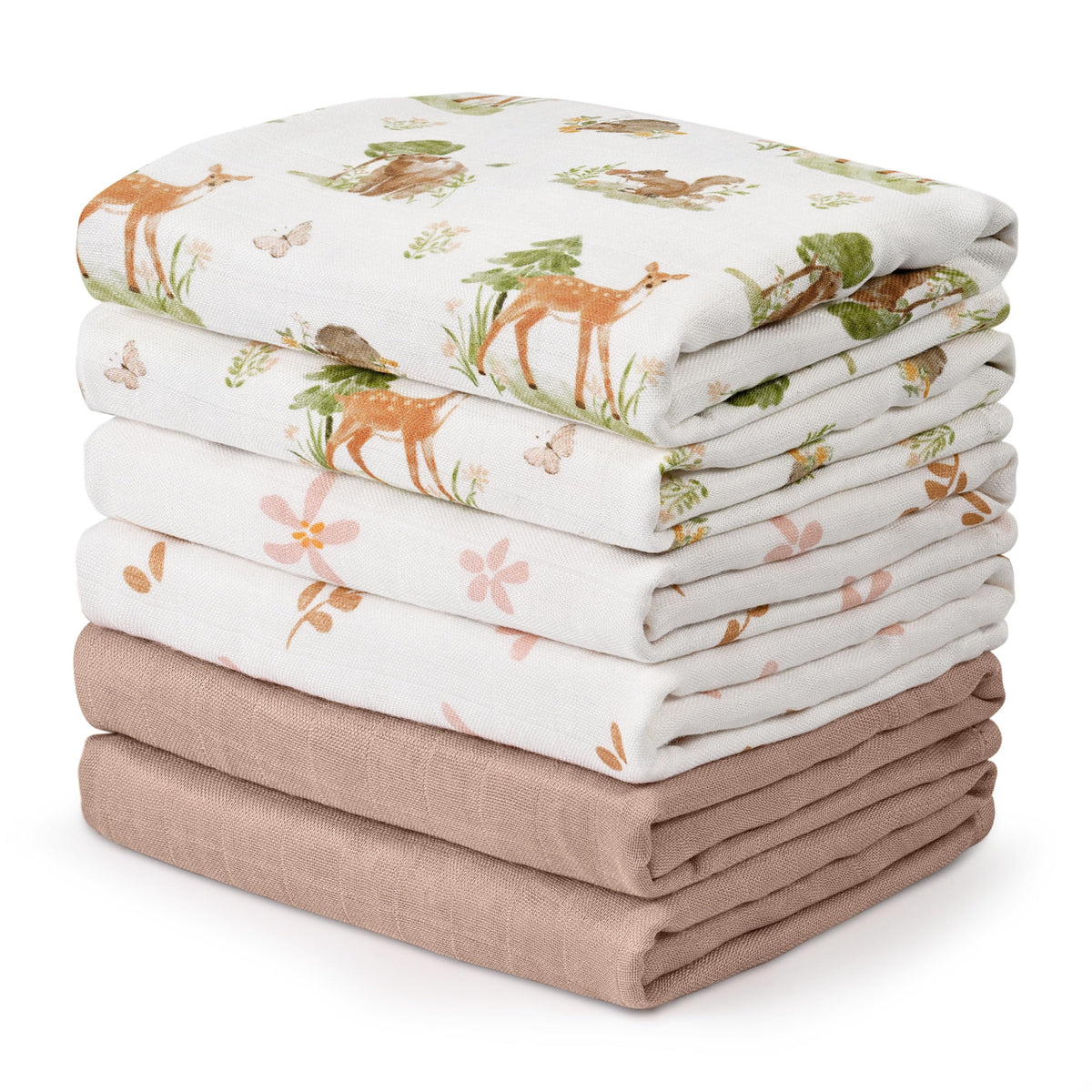 GLLQUEN BABY Muslin Squares Cloth for Baby 6pack 70cm x 70cm