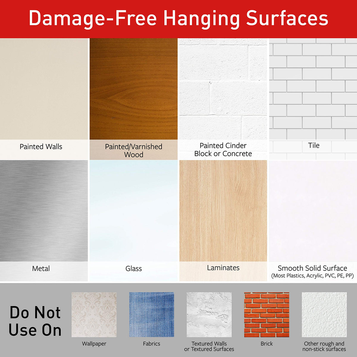 Command Picture Hanging Strips, Value Pack, 4x2 Pairs of Medium, 8x2 Pairs of Large - Damage Free Hanging