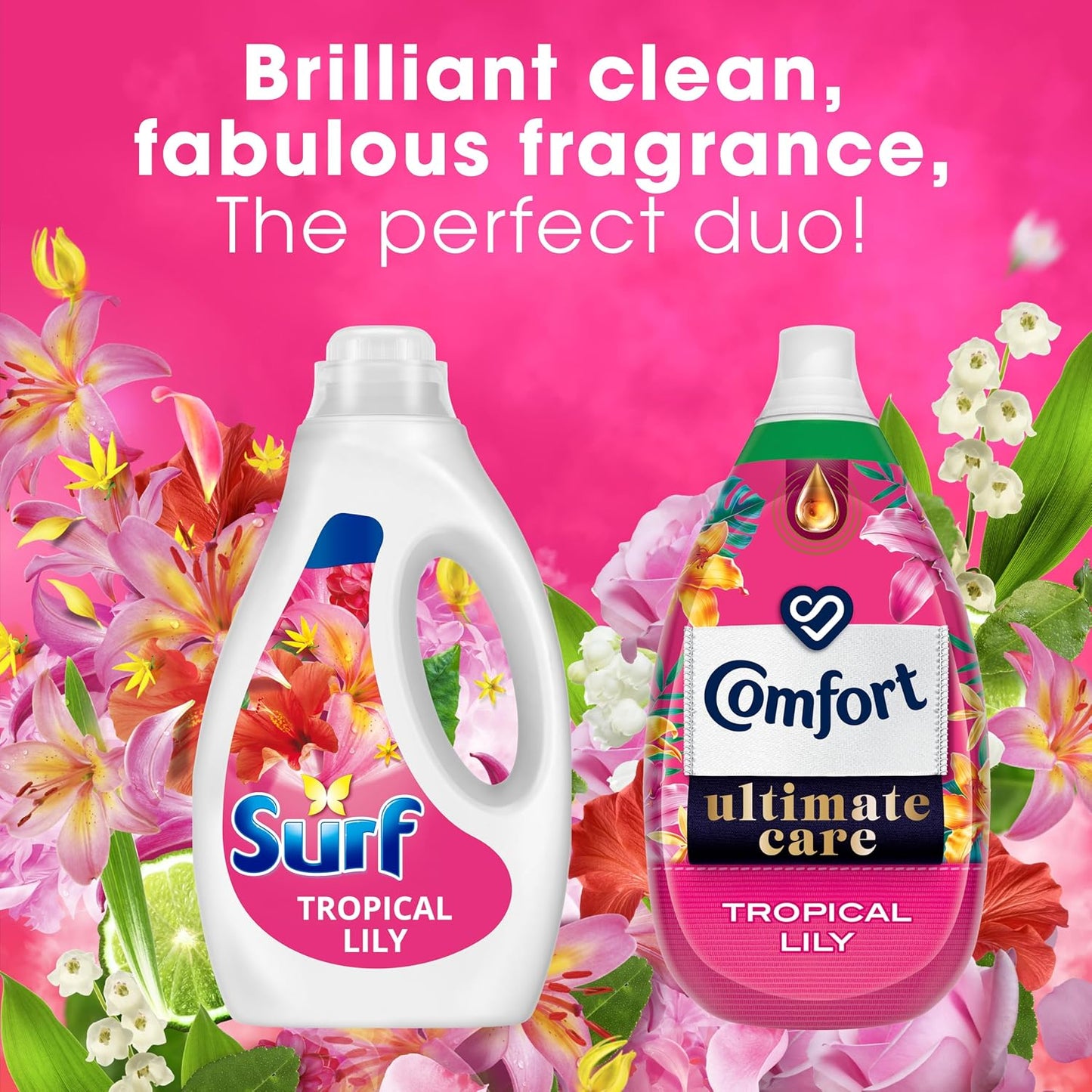 Surf Tropical Lily Laundry Liquid 5 x 1.62L | 300 Washes