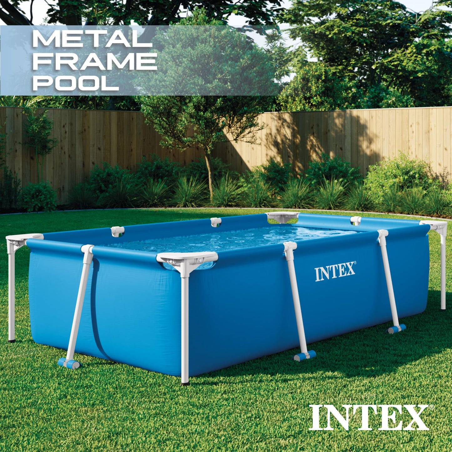 Intex 28270 Rectangular Pool, without Filter Pump, 220 x 150 x 60 cm, blue