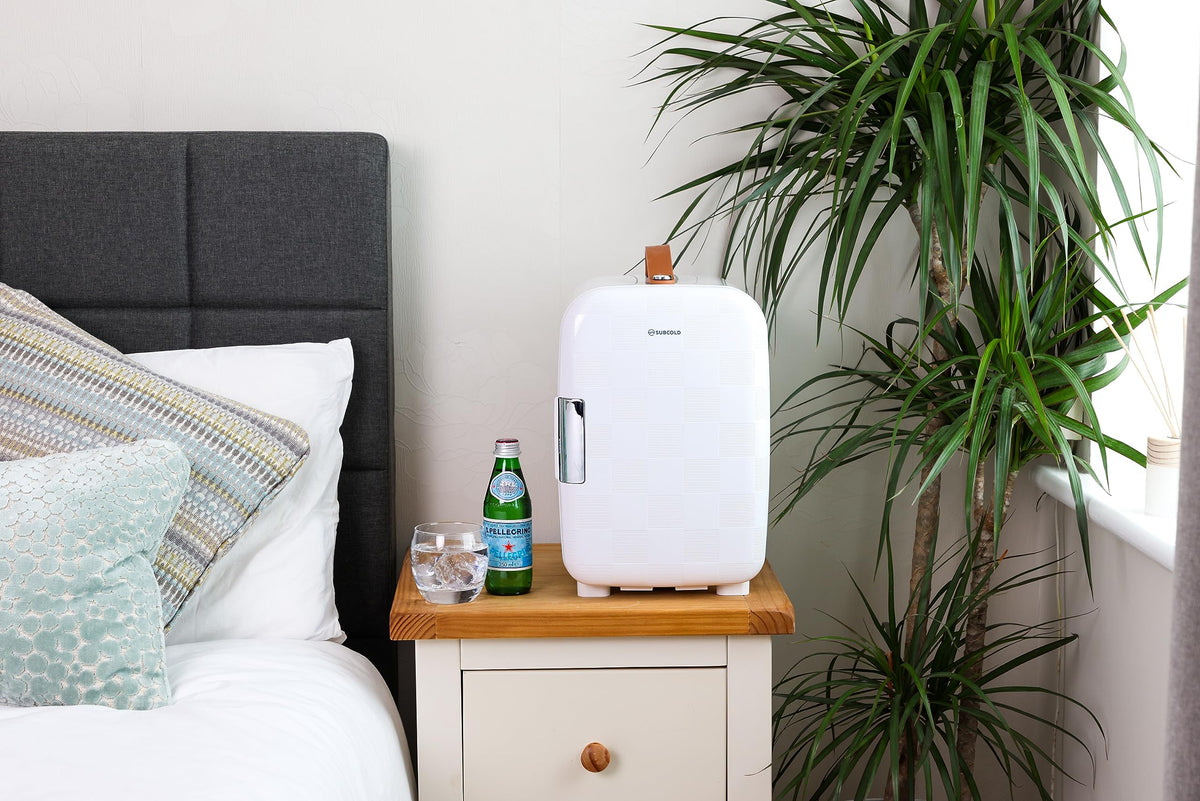 Subcold Pro4 Mini Fridge 4L, Quiet Small Fridge for Bedroom, AC & USB