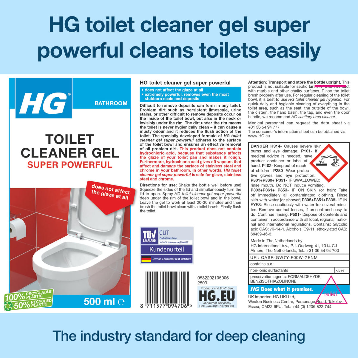 3X HG Super Powerful Toilet Cleaner