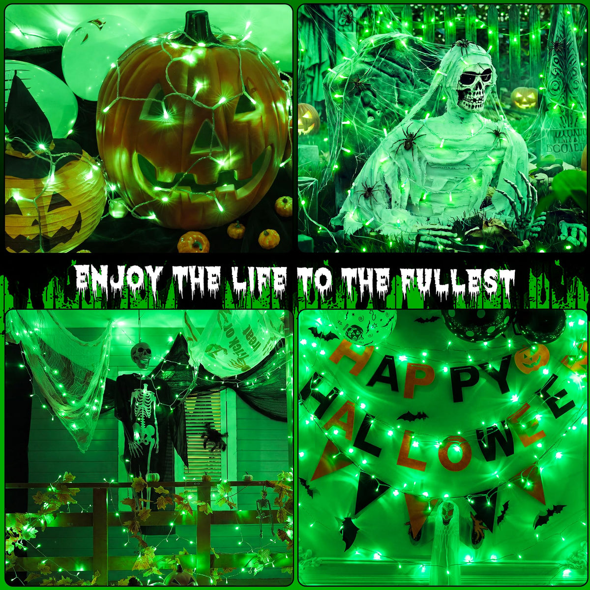 Ollny Fairy Lights Battery Operated, 10m 100 LEDs Bright Battery Powered String Lights, Cool White Outside Christmas Lights Waterproof with 8 Modes/Timer for Indoor Outdoor Bedroom Garden Decorations