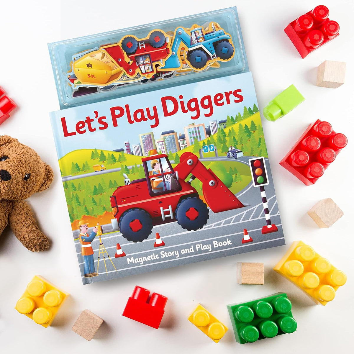 Magnetic Let’s Play Diggers: An interactive magnetic adventure for children aged 3+ (Magnetic Play & Learn)