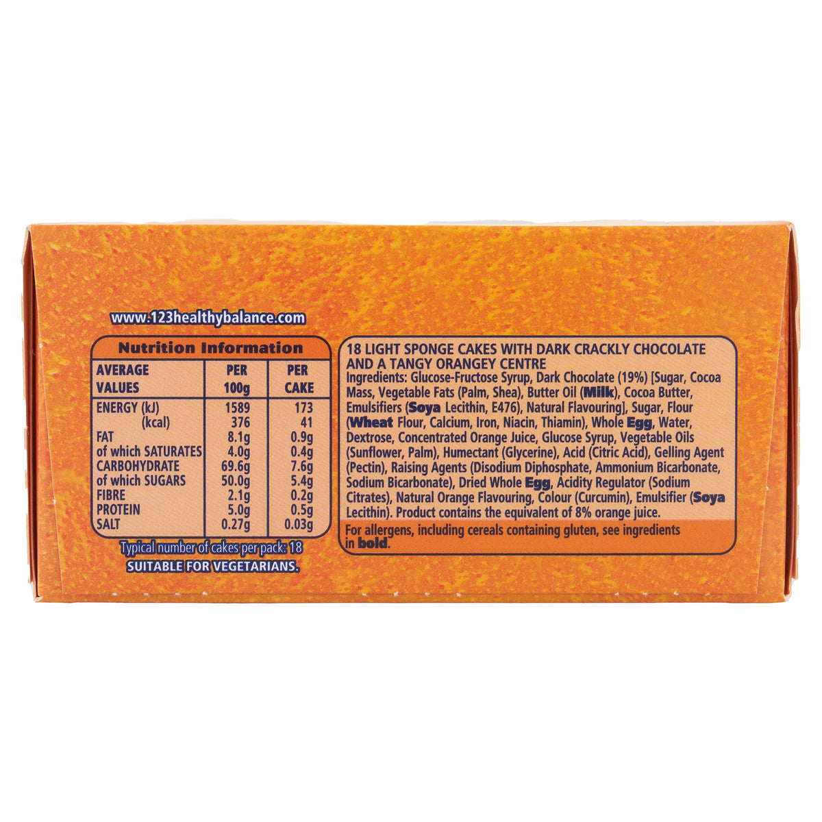 McVitie's Jaffa Cakes Original Biscuits Snack Pack, 6 x 3 Cakes, 198 g