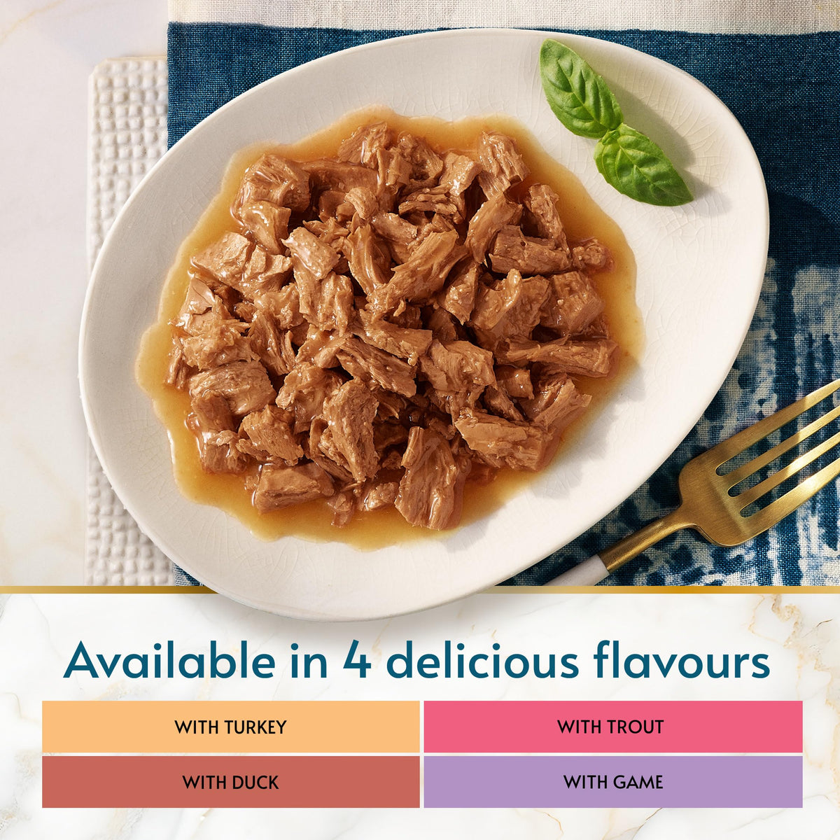 GOURMET Perle Delighters Collection in Gravy Wet Cat Food 40x85g
