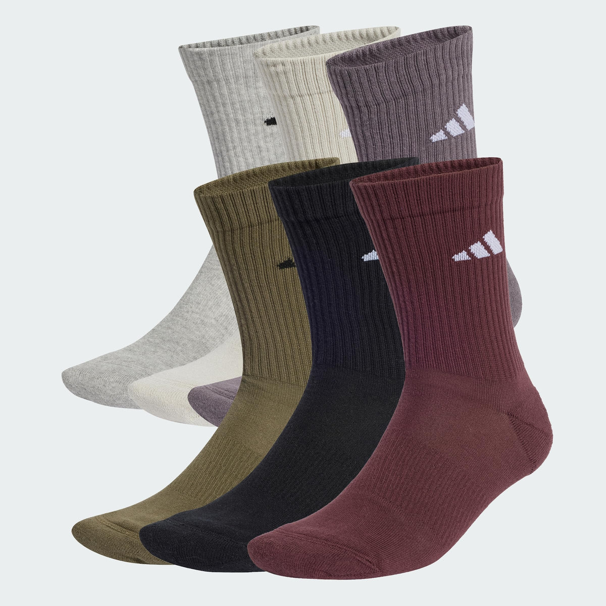 adidas Cushioned Crew Socks 6 Pairs
