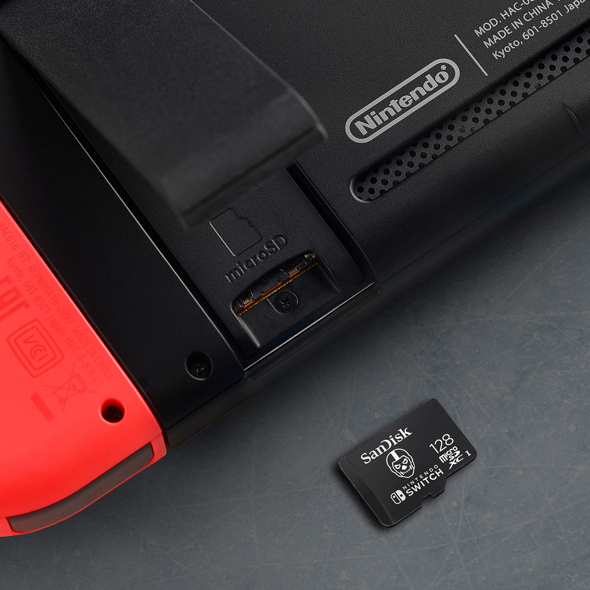 SANDISK microSD Card 128GB, Super Mario Super Mushroom Edition