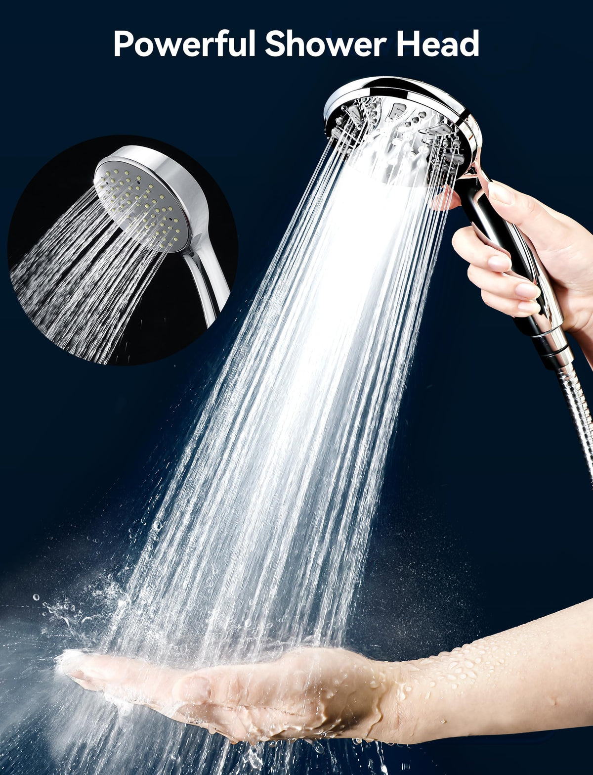 Magichome Shower Head, High Pressure Shower Head with 5 Spray Modes