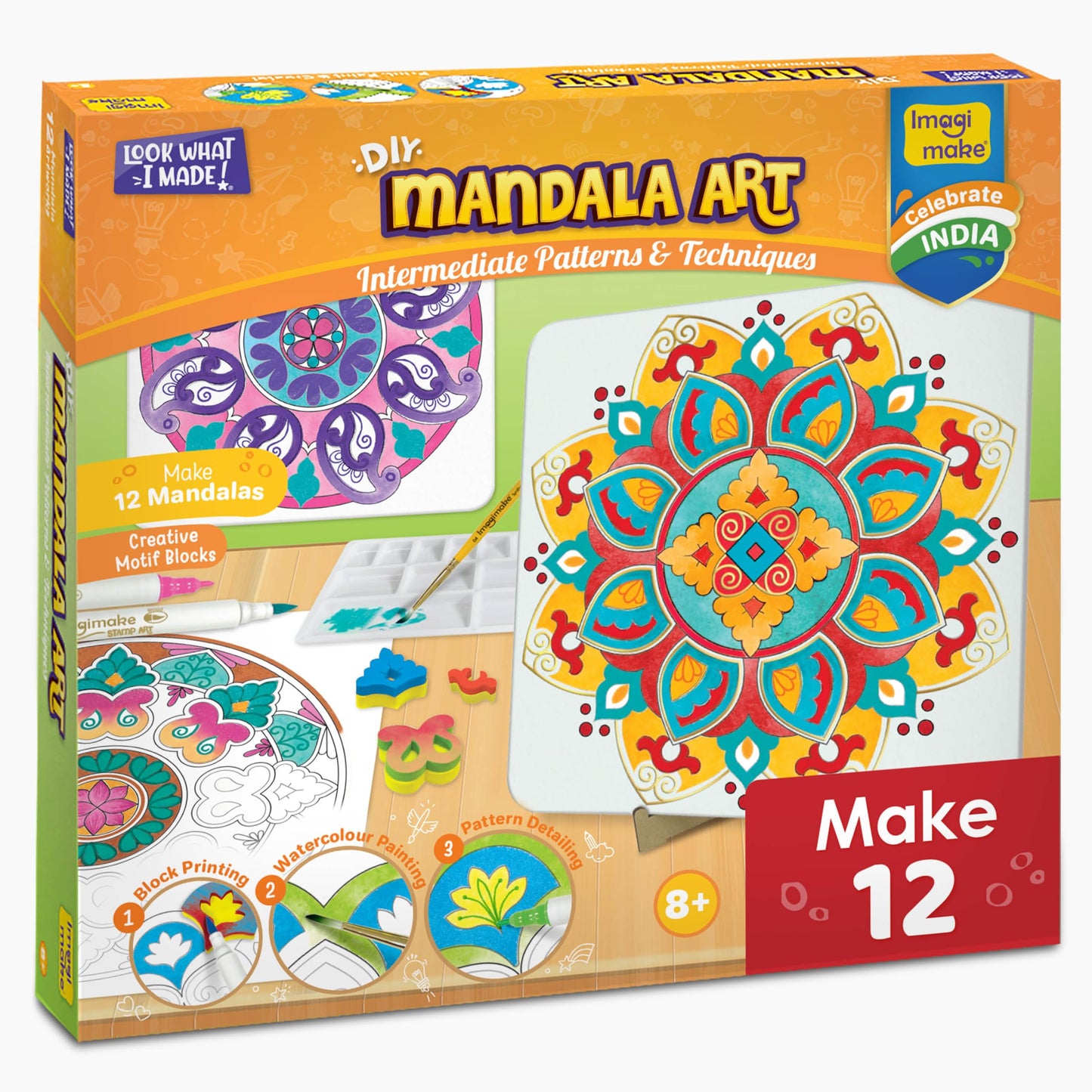 Imagimake Princess Craft Kit | 10 Mess-Free DIY Activities | Bracelet Making Kit, Unicorn Pouch, Butterfly Wands & More | Unicorn Gifts for Kids | Gifts for Girls & Boys 5,6,7,8,9,10,11,12 Years Old