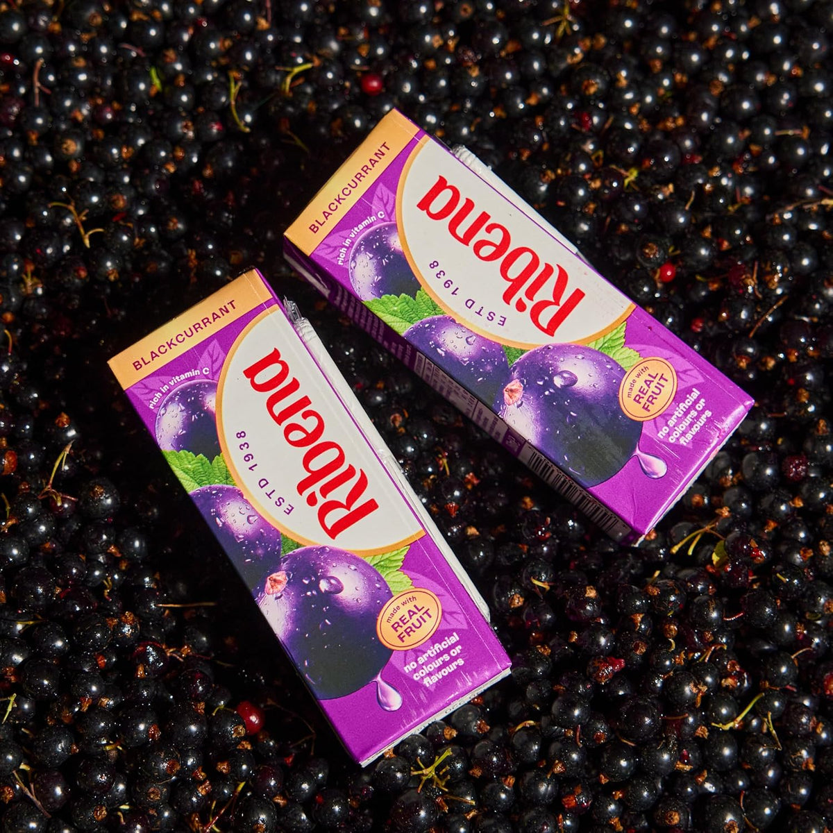 Ribena Blackcurrant Juice Drink Cartons - Multipack 6x250ml; Real Fruit; Rich In Vitamin C; No Artificial Colours or flavours ; Perfect For On The Go