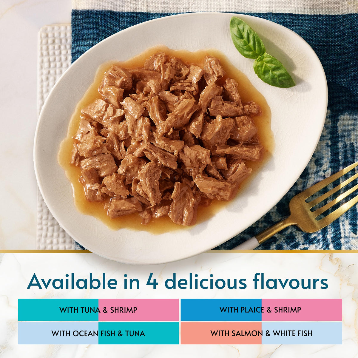 GOURMET Perle Delighters Collection in Gravy Wet Cat Food 40x85g
