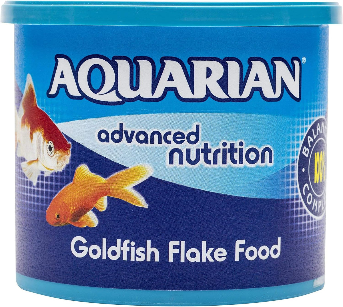 AQUARIAN Complete Nutrition, Aquarium Goldfish Food, Flakes Also Suitable for Small Pond Fish, 200g Container